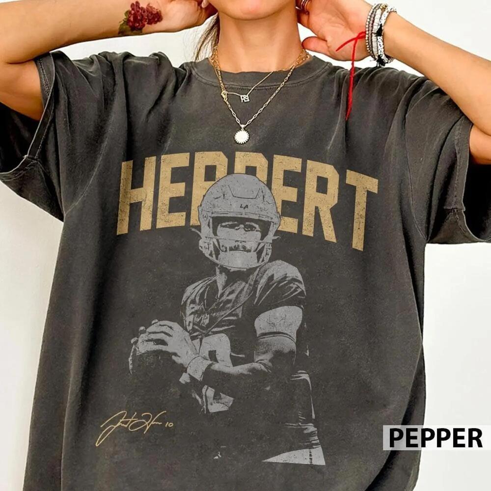 Justin Herbert Retro Los Angeles Football Style Game Day Shirt